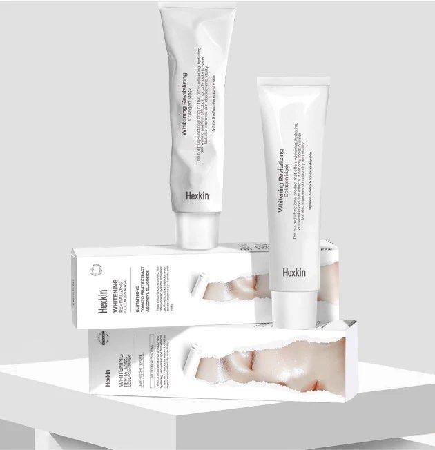 現貨🌸Hexkin -Whitening Revitalizing Collagen Mask 美白人皮膠原蛋白面膜65g | 落單後約3-5個工作天寄出