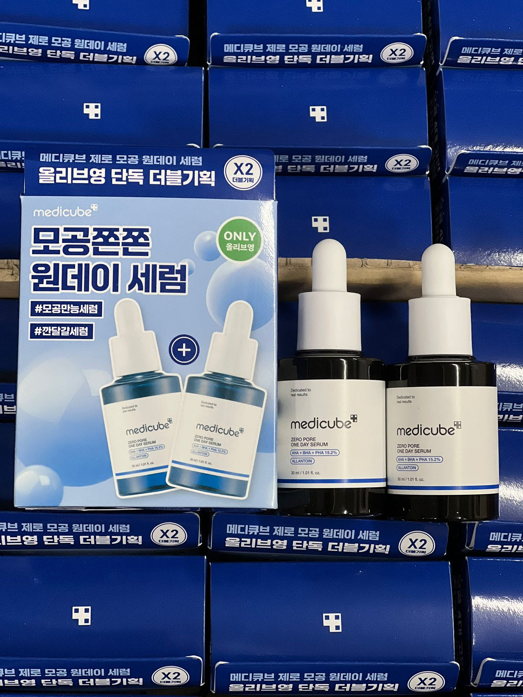 現貨🌸韓國孖裝超平 Medicube Zero Pore One Day Serum 果酸全效毛孔精華 30ml+30ml | 落單後約3-5個工作天寄出 娉婷貿易公司 Exquisite Beauty Trading Company