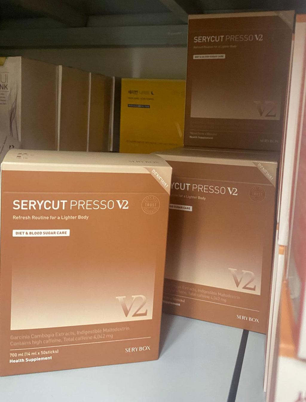 現貨🌸🇰🇷韓國直送 SERYBOX Serycut Presso V2 蘇黃果咖啡 12ml 《一盒50條》 | 落單後約3-5個工作天寄出