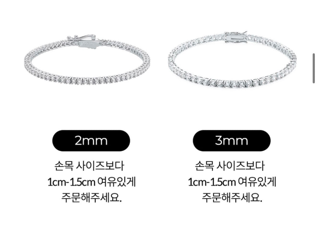 【24小時網站自助下單】2026年8月15日截🌸2mm/3mm免稅店比折扣我地訂貨🩶收爆單貨推介👍🏻‼️韓國免稅店美金價格變動太大滙率調整‼️Blackpink同款 🇰🇷LLOYD ✨人氣爆款✨Tennis Bracelet 滿鑽網球手鍊 2mm/3mm 出邊韓國代購賣緊$350-$450 | 預訂約3-4星期 娉婷貿易公司 Exquisite Beauty Trading Company