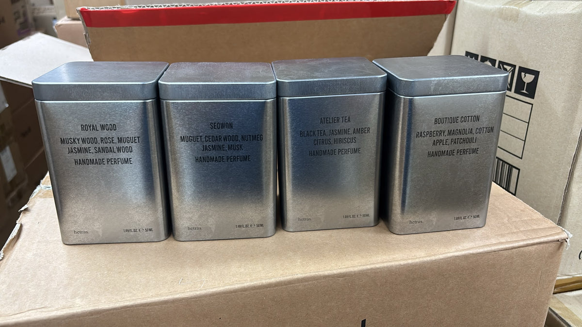 【24小時網站自助下單】現貨🌸韓國製最新Hetras鐵盒手工香水50ml | 落單後約3-5個工作天寄出 娉婷貿易公司 Exquisite Beauty Trading Company