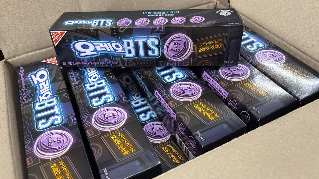 【24小時網站自助下單】 現貨🌸BTS新品 💜韓國Oreo x BTS韓式糖餅味紫色夾心餅100g | 落單後約3-5個工作天寄出 娉婷貿易公司 Exquisite Beauty Trading Company