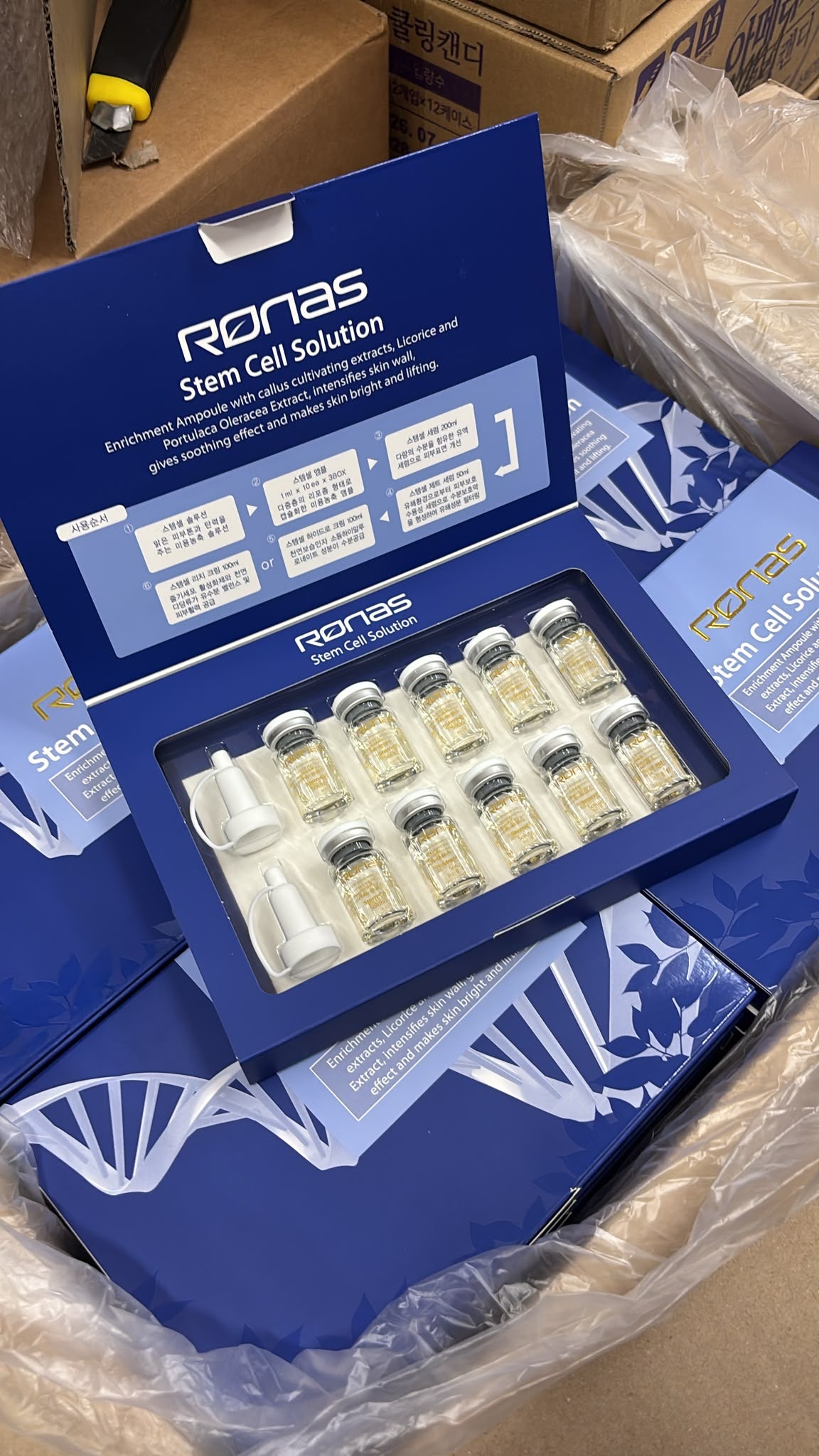 【24小時網站自助下單】 現貨🌸韓國 Ronas 幹細胞再生精華 5ml x10支 套裝 | 落單後約3-5個工作天寄出 娉婷貿易公司 Exquisite Beauty Trading Company