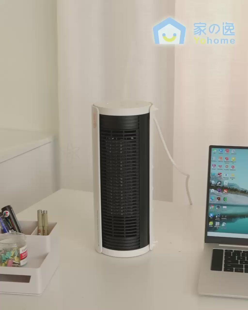 🌸Japan Yohome Vertical and Horizontal Wide-Angle 4D Oscillating Multi-purpose Full Body Fast Heating Fan Heater (New Wind Version) | Pre-order approximately 2 weeks