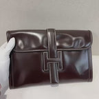 💫日本中古品代購 🌸愛馬仕JIGE深咖色box皮手包 | 預訂約2-3星期