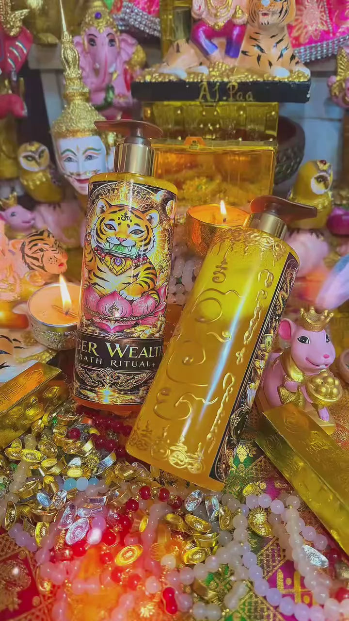 【24小時網站自助下單】如現貨賣曬，每個月會有一團泰國貨到🌸🐯✨ Tiger Wealth Bath Ritual 招財沐浴露450ml✨🐯 | 預訂約1-2星期