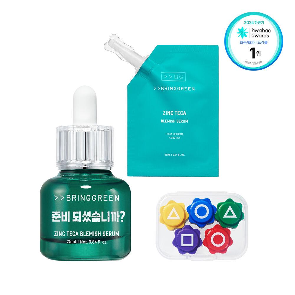 13/1截💫🇰🇷𝓞𝓵𝓲𝓿𝓮 𝔂𝓸𝓾𝓷𝓰 1月𝓫𝓲𝓰 𝓼𝓪𝓵𝓮 魷魚遊戲特別版😍Bring Green Zinc Teca Trouble Serum 25mL (+25mL+魷魚遊戲2玩具) | 預訂約2-3星期 新年前到