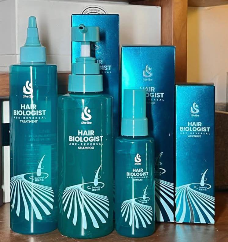 現貨🌸 日本Sheibe 天然黑髮肽Age-Reversal強效防脫黑髮生髮三策套装 | 落單後約3-5個工作天寄出
