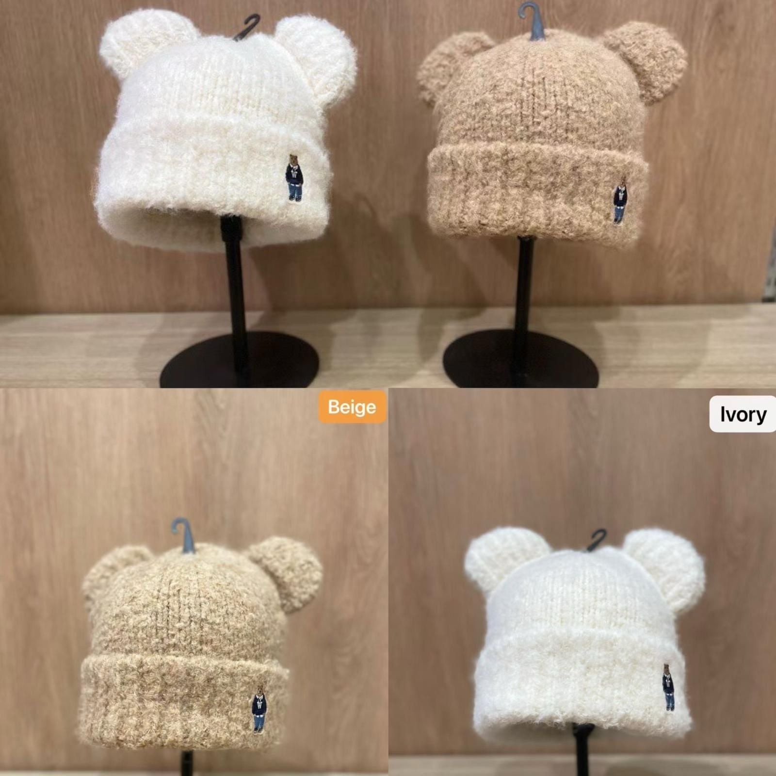 售完即止🌸🐻WHO.A.U 韓國專門店/免稅店🐻 2025年最新款 小熊 針織帽 折扣優惠‼️ ❤️So Cute❤️| 預訂約3-4星期