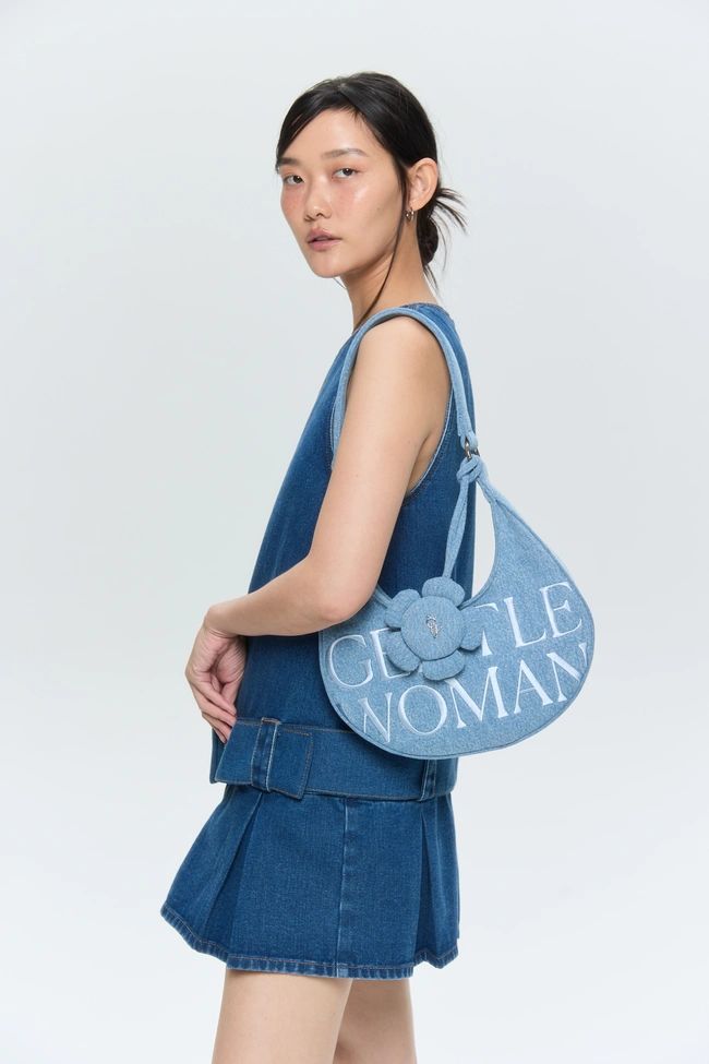 26/10截🌸🇹🇭GentleWoman LUNA PETAL SHOULDER BAG : DENIM 代購 | 預訂約3-4星期