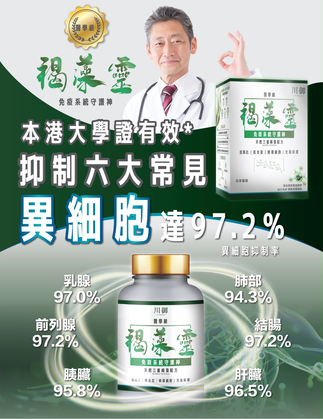 【24小時網站自助下單】售完即止🌸🛡️ 川御 褐藻靈 醫學級天然褐藻糖膠 60粒 | 預訂約1-2星期