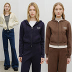 11月30日截🌸MARITHE FRANCOIS GIRBAUD 韓國專門店/免稅店 2025年秋冬W CLASSIC LOGO CROP KNIT HOODIE ZIPUP | 預訂約3-4星期