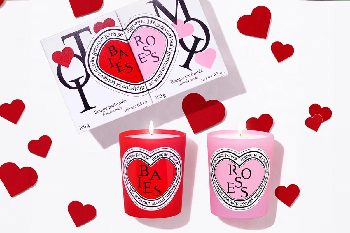 供應商現貨🌸免稅正品 DIPTYQUE Baies (Berries) and Roses Duo Scented Candles - Valentine’s Day Edition 蒂普提克2025情人節限定香氛蠟燭二重奏禮盒：BAIES 漿果+ROSES玫瑰，展現獨具匠心的愛情宣言 | 預訂 逢星期一，三返倉執貨 其後約3-5個工作天寄出