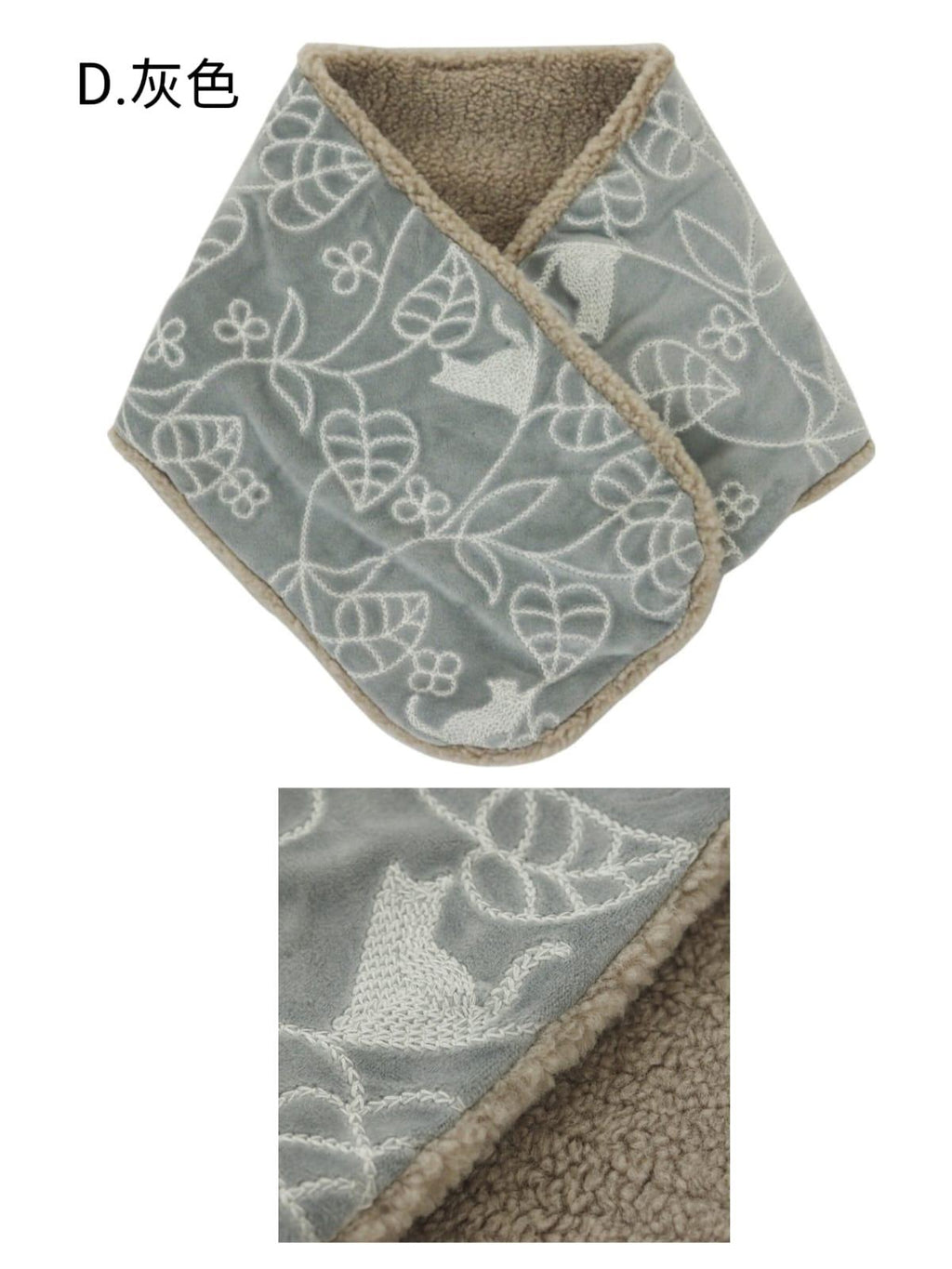 10月21日截🌸 🇯🇵日本直送✈️🟡日本 刺繡貓咪頸巾🟡 | 預訂約11月尾至12月初