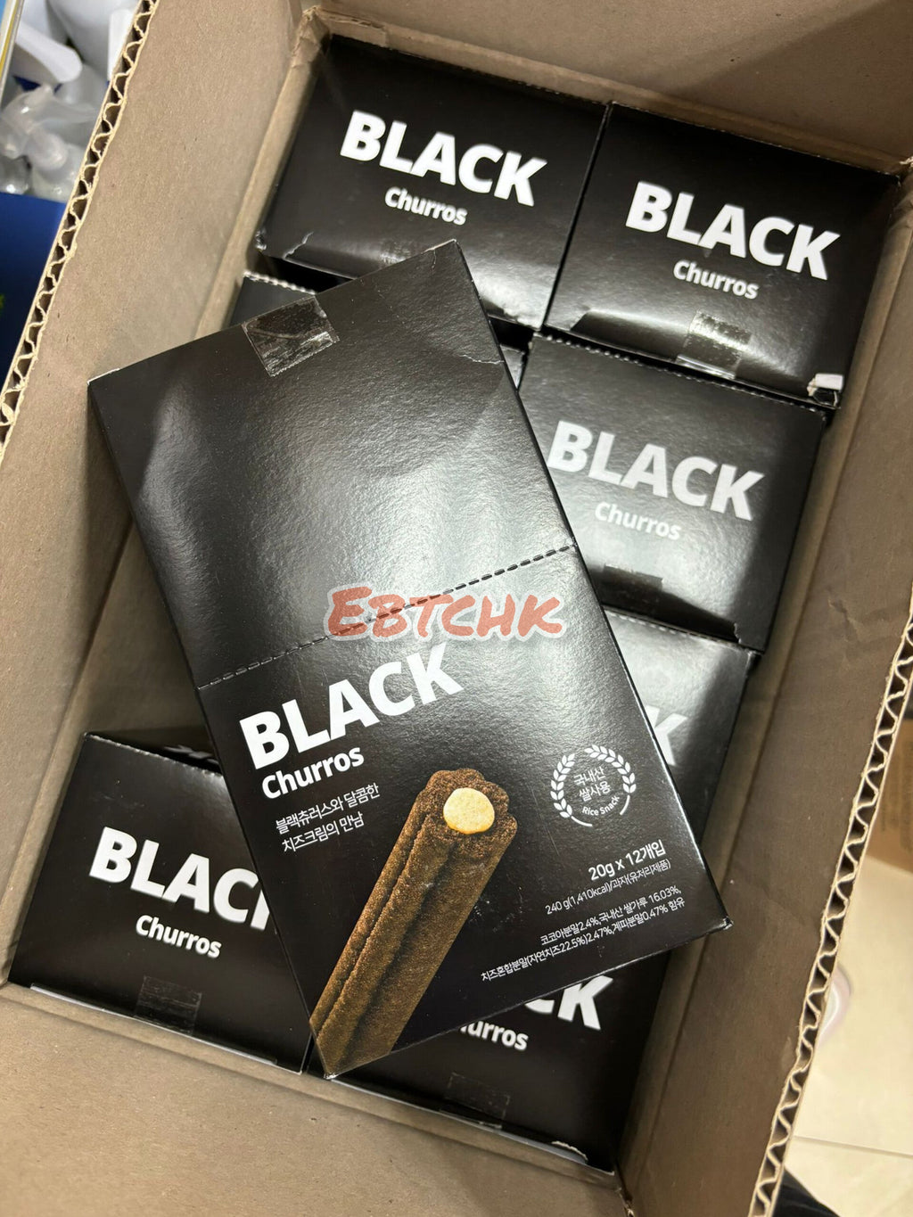 現貨🌸韓國Black Churros朱古力忌廉芝士夾心吉拿棒 | 落單後約3-5個工作天寄出 娉婷貿易公司 Exquisite Beauty Trading Company