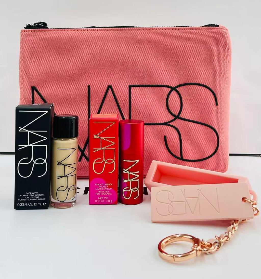 【24小時網站自助下單】供應商現貨🌸🩷🩷免稅正品 Nars橘紅色化粧包扮靚套裝🩷🩷 | 預訂 逢星期一、三返倉執貨 其後約3-5個工作天寄出
