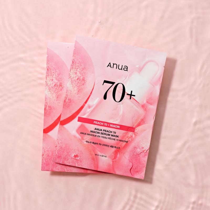 現貨🌸ANUA Peach 70 Niacin Serum Mask 發酵蜜桃煙酰胺美白精華面膜 1盒10片 | 落單後約3-5個工作天寄出