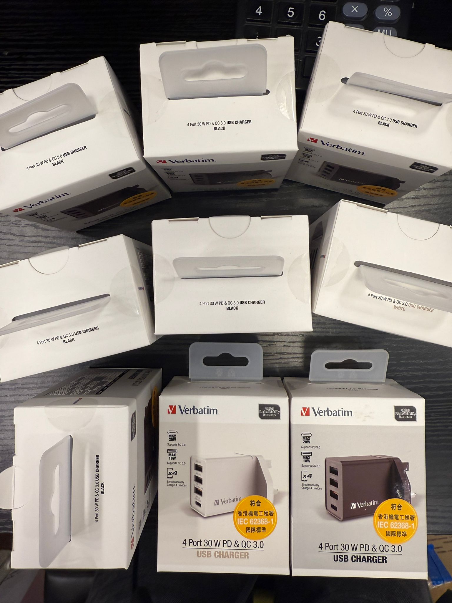 🌸Verbatim 4端口 30W PD & QC 3.0 USB 充電器 | 預訂約1-2星期