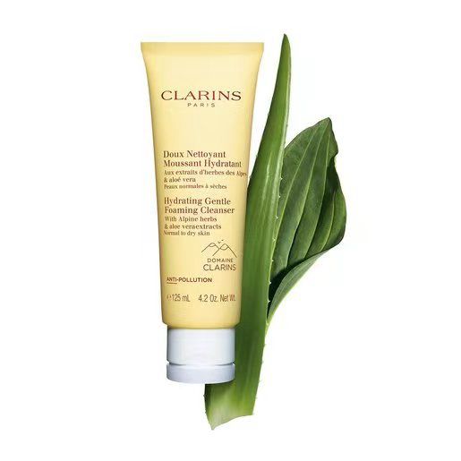 🌸免稅正品 Clarins 嬌韻詩 舒柔保濕泡沫潔面125ml（黃色 新版） | 預訂約1-2星期