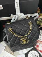售完即止🌸CHANEL 24P贈禮皮穿金鏈背囊 連禮盒 | 預訂約4-6星期
