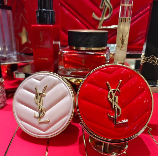 【24小時網站自助下單】供應商現貨🌸香港專櫃 YSL聖羅蘭漆皮紅色粉氣墊 # BR20 | 預訂 逢星期一、三返倉執貨 其後約3-5個工作天寄出