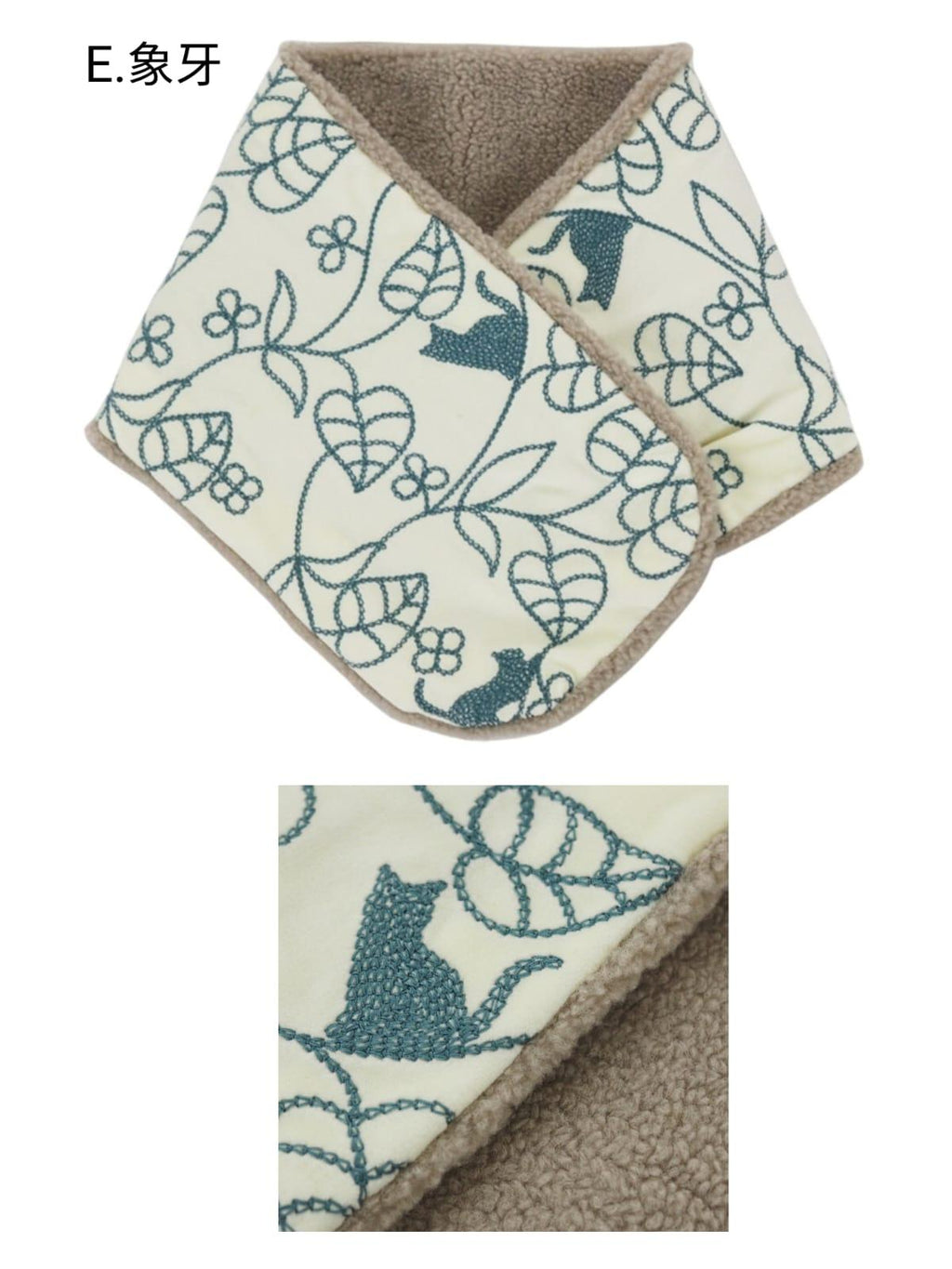 10月21日截🌸 🇯🇵日本直送✈️🟡日本 刺繡貓咪頸巾🟡 | 預訂約11月尾至12月初