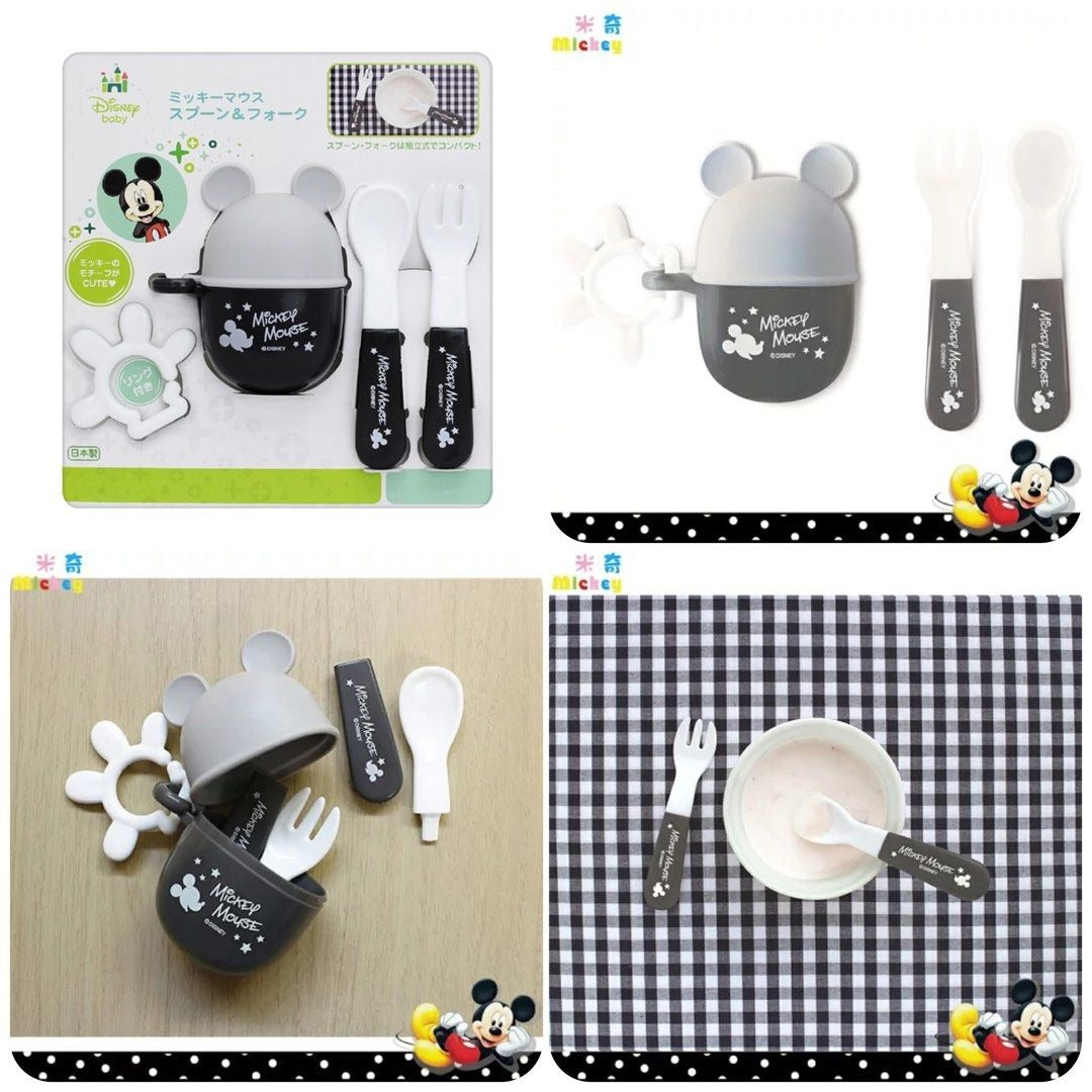 🌸日本製 迪士尼Disney米奇Mickey （灰白）／米妃（粉紅） | 預訂約1星期