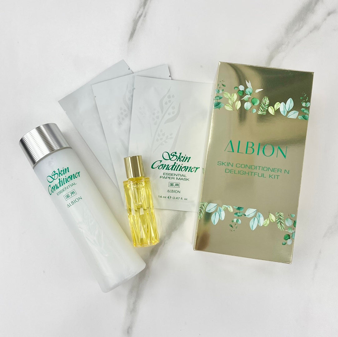 供應商現貨🌸免稅正品 Albion SKIN CONDITIONER N DELIGHTFUL KIT 澳爾濱健康水套裝 | 預訂 逢星期一，三返倉執貨 其後約3-5個工作天寄出