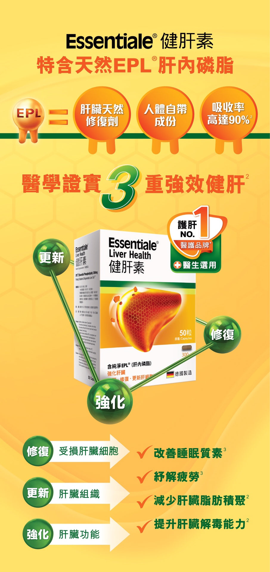 供應商現貨🌸行貨正品 Essentiale健肝素 100粒 | 預訂 逢星期一，三返倉執貨 其後約3-5個工作天寄出 娉婷貿易公司 Exquisite Beauty Trading Company
