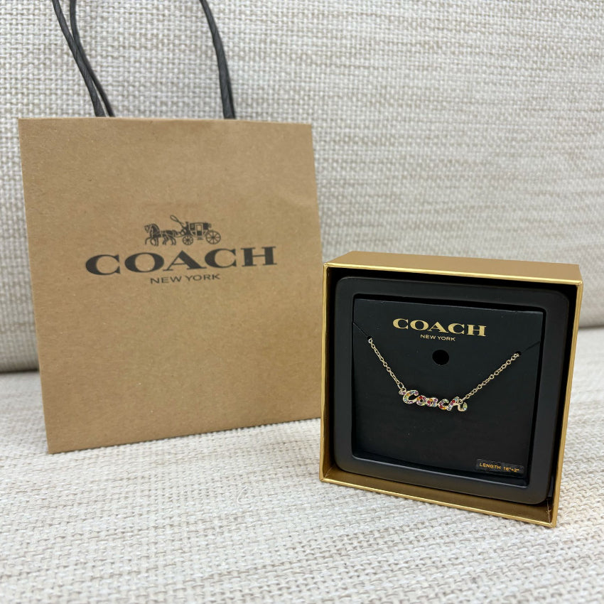 🌸🌟🌟Coach彩鑽頸鏈 100%正品正貨 | 預訂 貨期1-4星期不等(供應商每個月都會返現貨賣，但每日都會有人落單，唔知邊款幾時現貨會出曬)