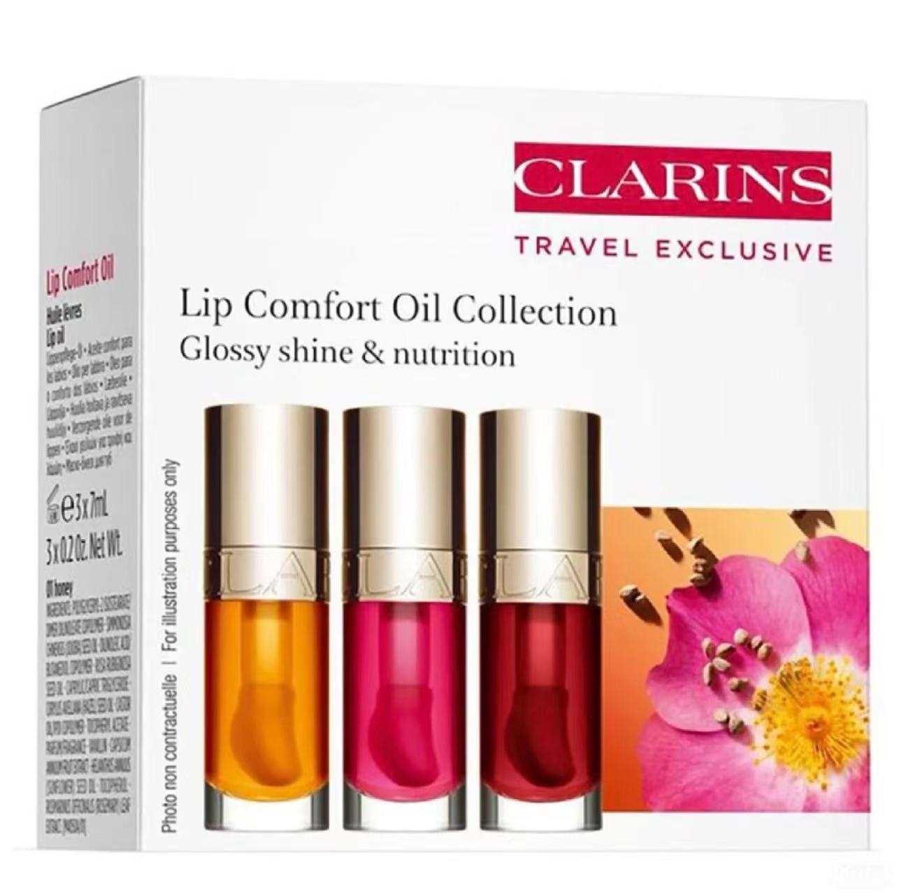 供應商現貨🌸免稅正品 Clarins嬌韻詩植萃盈潤護唇油三隻裝 | 預訂 逢星期一，三返倉執貨 其後約3-5個工作天寄出