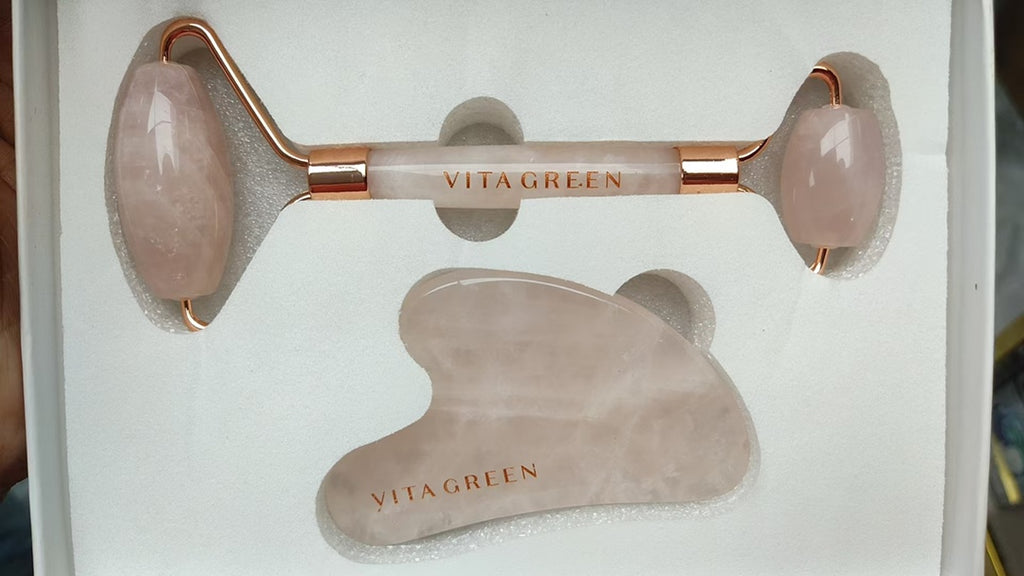 供應商現貨🌸香港專櫃 維特健靈粉晶滾輪按摩棒➕按摩刮板套裝 | 預訂 逢星期一，三返倉執貨 其後約3-5個工作天寄出