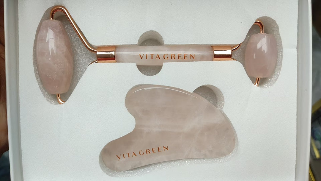 供應商現貨🌸香港專櫃 維特健靈粉晶滾輪按摩棒➕按摩刮板套裝 | 預訂 逢星期一，三返倉執貨 其後約3-5個工作天寄出