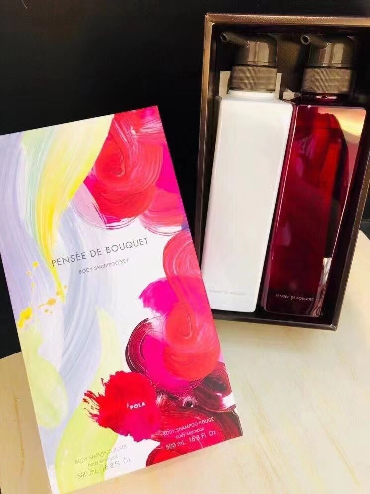供應商現貨🌸免稅正品 Pola 寶麗[玫瑰味500ml+百合味500ml]沐浴露套裝 | 預訂 逢星期一，三返倉執貨 其後約3-5個工作天寄出