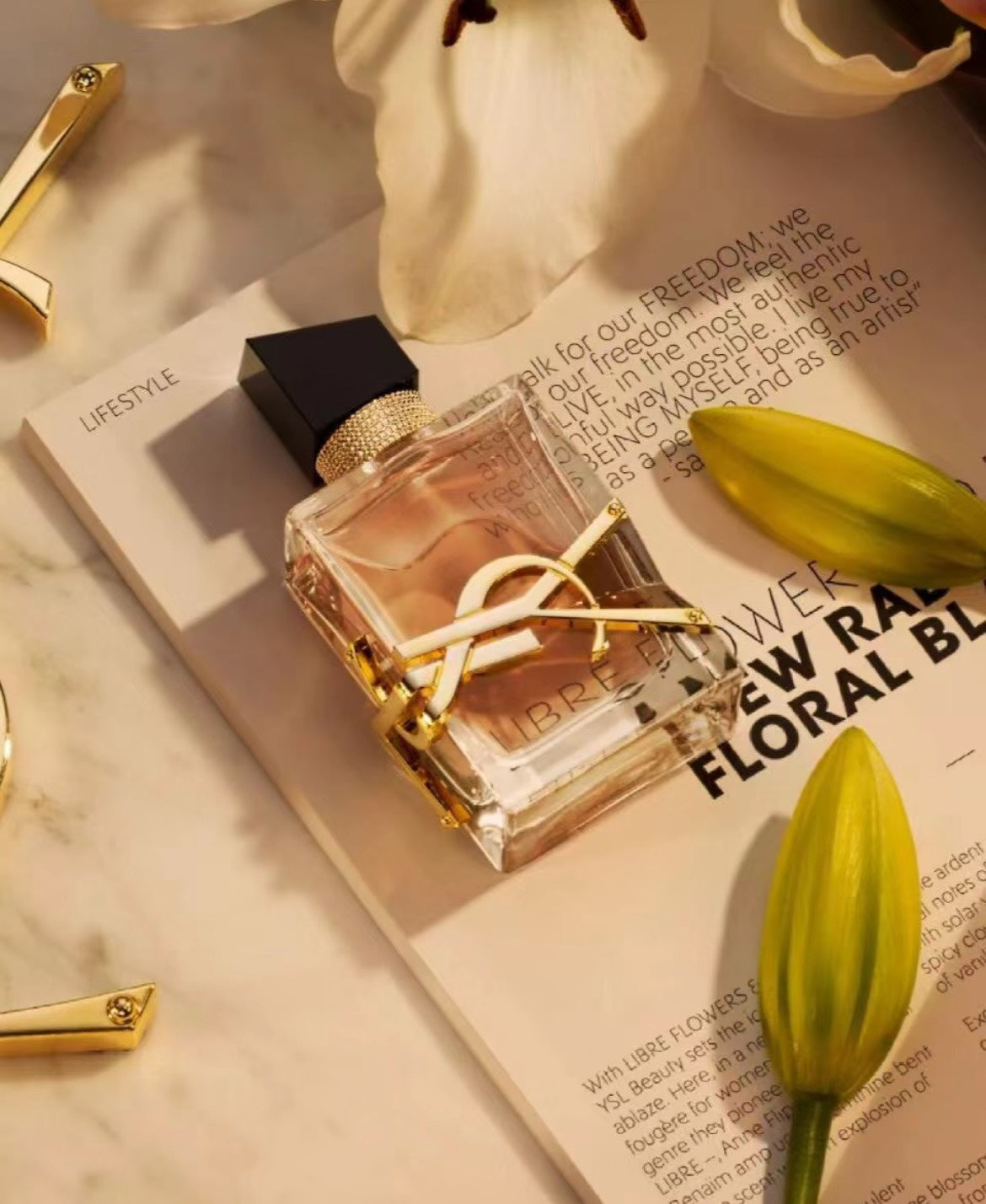 供應商現貨🌸免稅正品 YSL 自由之水最新衍生款-Libre Flowers & Flames （沙漠百合）7.5ml/50ml | 預訂 逢星期一，三返倉執貨 其後約3-5個工作天寄出