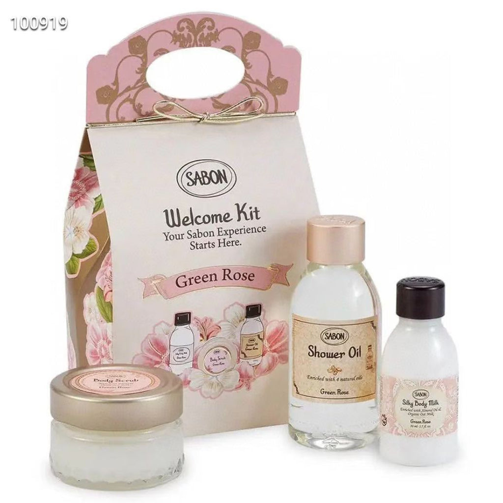 供應商現貨🌸免稅正品 Sabon Green Rose Welcome Kit 翠綠玫瑰身體護理套裝 | 預訂 逢星期一，三返倉執貨 其後約3-5個工作天寄出