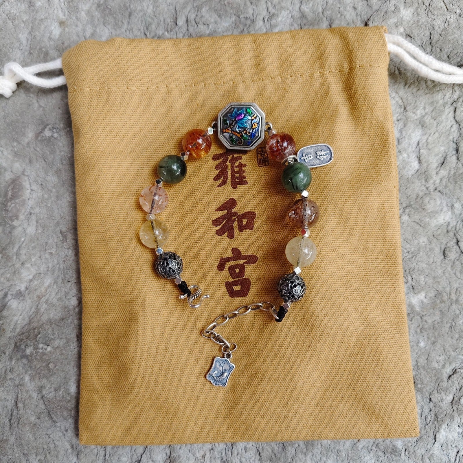 🌸❤️🔥雍和宮快閃❤️🔥雍和宮多寶髮晶手鏈（包開光） | 預訂 請先查詢貨期