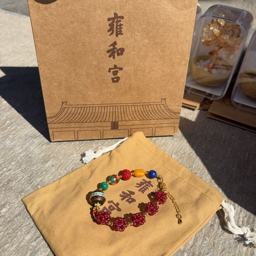 🌸❤️🔥雍和宮快閃❤️🔥石榴石招財轉運旺運手串（包開光） | 預訂 請先查詢貨期