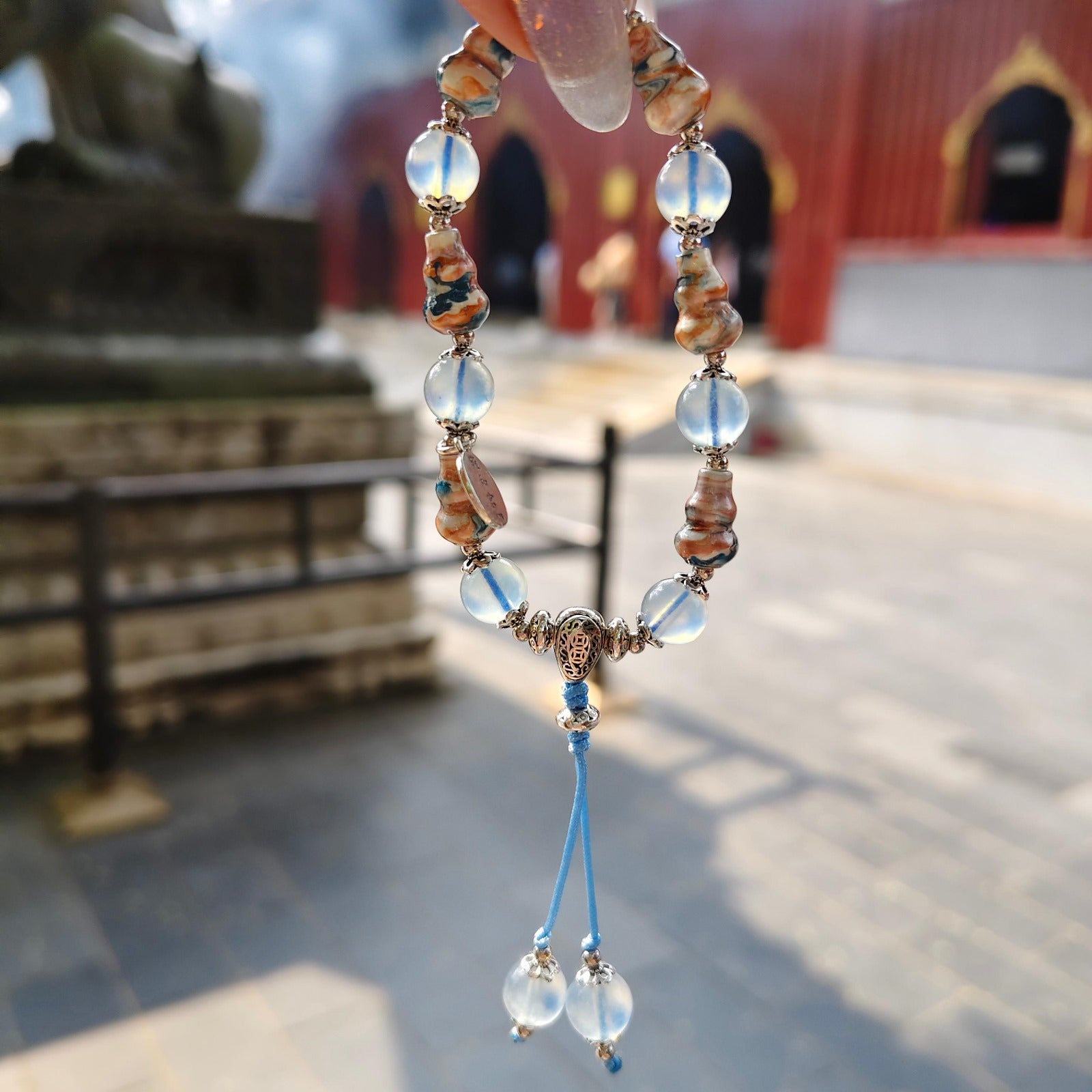 🌸❤️🔥雍和宮快閃❤️🔥雍和宮海藍寶福祿手串（包開光）| 預訂 請先查詢貨期