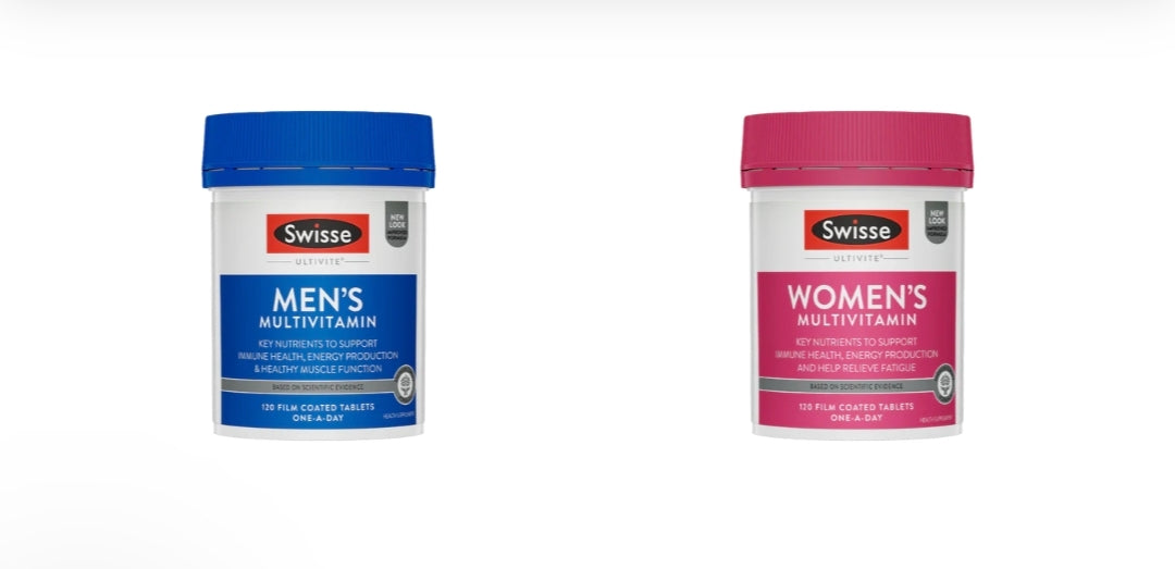 供應商現貨🌸🩷💙Swisse 女性/男性多元維他命 120片裝 | 預訂 逢星期一，三返倉執貨 其後約3-5個工作天寄出