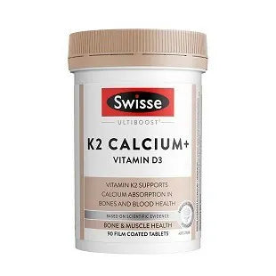 供應商現貨🌸Swisse ULTIBOOST K2 Calcium+成人骨骼保健 K2 檸檬酸鈣片 90粒 | 預訂 逢星期一，三返倉執貨 其後約3-5個工作天寄出
