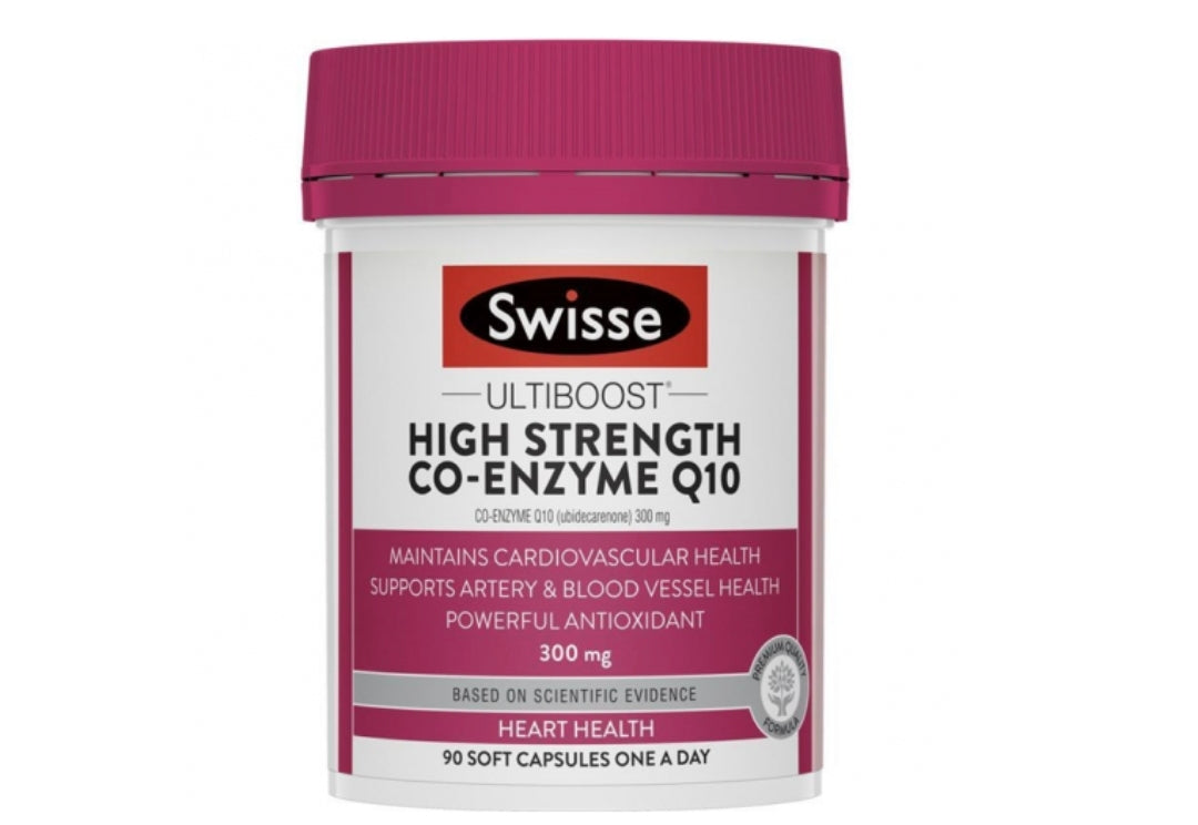 供應商現貨🌸澳洲 Swisse Q10 300mg 輔酶Q10軟膠囊300mg 90粒（高濃度）| 預訂 逢星期一，三返倉執貨 其後約3-5個工作天寄出
