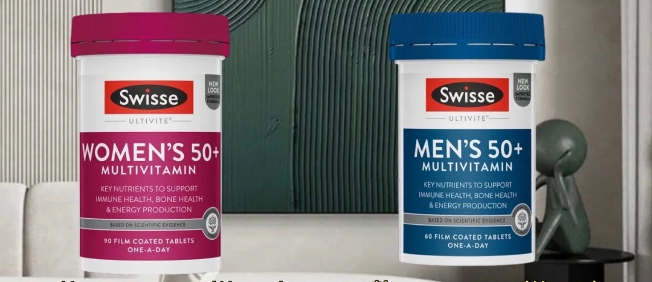 供應商現貨🌸Swisse 50-+女性/男性多元維他命90粒 | 預訂 逢星期一，三返倉執貨 其後約3-5個工作天寄出