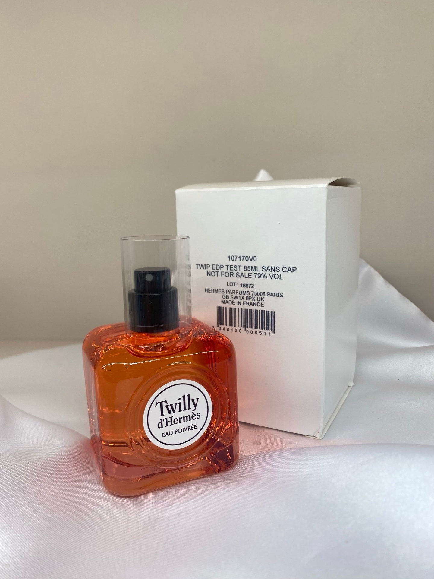 供應商現貨🌸免稅正品 Hermes愛馬仕twilly絲巾絲意濃香水85ml椒香版edp（無蓋簡裝白盒） | 預訂 逢星期一，三返倉執貨 其後約3-5個工作天寄出