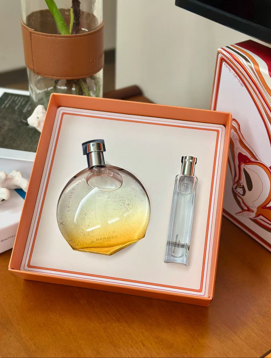 供應商現貨🌸免稅正品 Hermes愛馬仕橘彩星光香水套盒(100ml+15ml) | 預訂 逢星期一，三返倉執貨 其後約3-5個工作天寄出