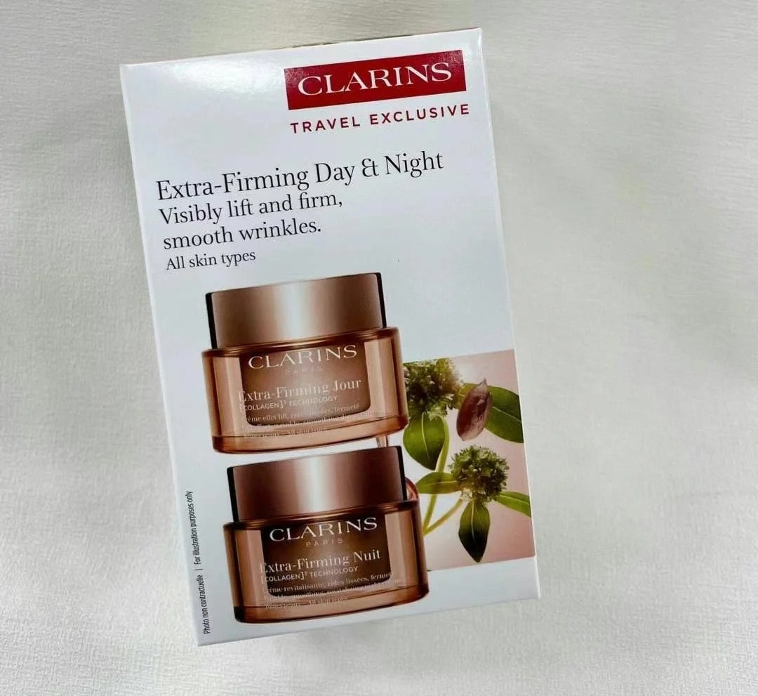 供應商現貨🌸免稅正品 CLARINS 嬌韻詩彈簧日+晚霜50ML套裝 | 預訂 逢星期一，三返倉執貨 其後約3-5個工作天寄出
