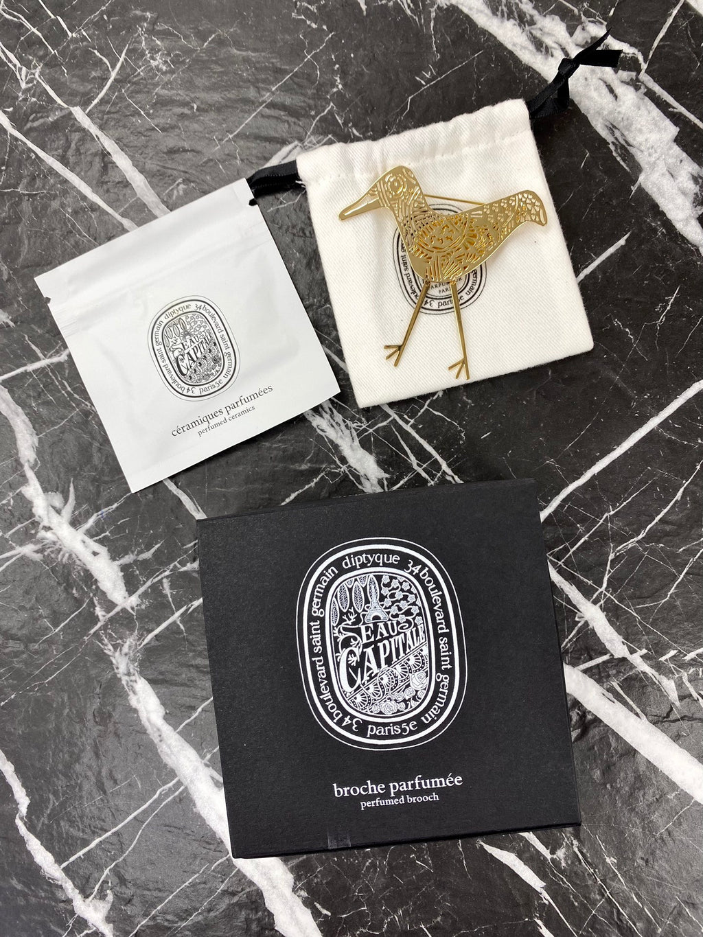 供應商現貨🌸免稅正品 Diptyque Perfumed Brooch -蒂普提克小鳥造型香氛胸針 | 預訂 逢星期一、三返倉執貨 其後約3-5個工作天寄出