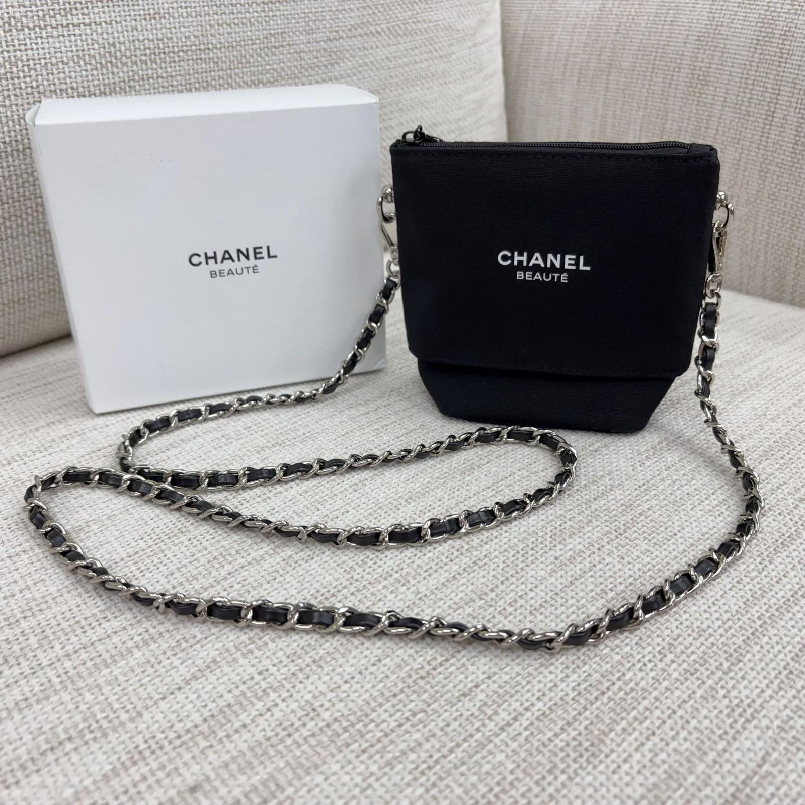 供應商現貨 只有30個🌸🔥🔥極難返貨🌟🌟CHANEL Beauté最新款申縮化妝袋（包安裝連120cm鏈） | 預訂 逢星期一，三返倉執貨 其後約3-5個工作天寄出