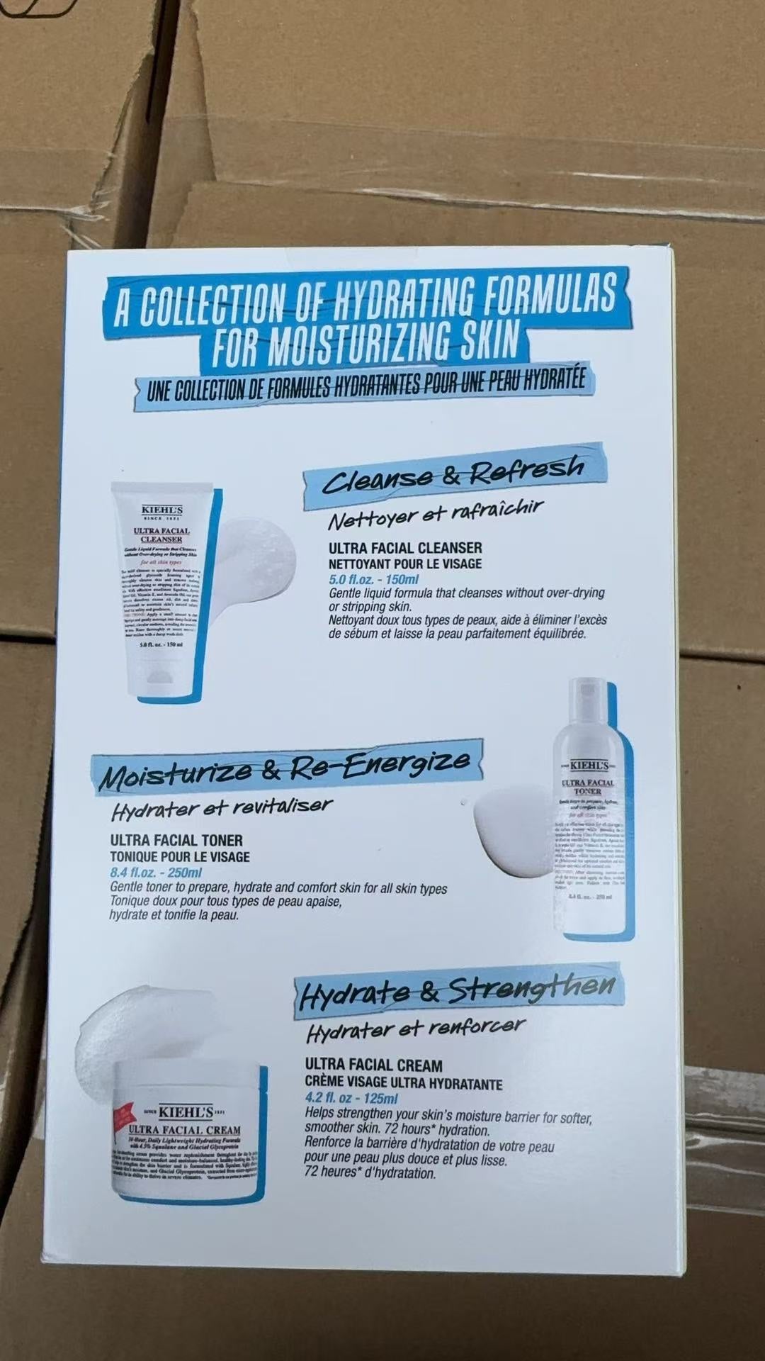 供應商現貨🌸【香港免税】Kiehl's科顏氏 高保濕三件套～新包裝 | 預訂 逢星期一，三返倉執貨 其後約3-5個工作天寄出