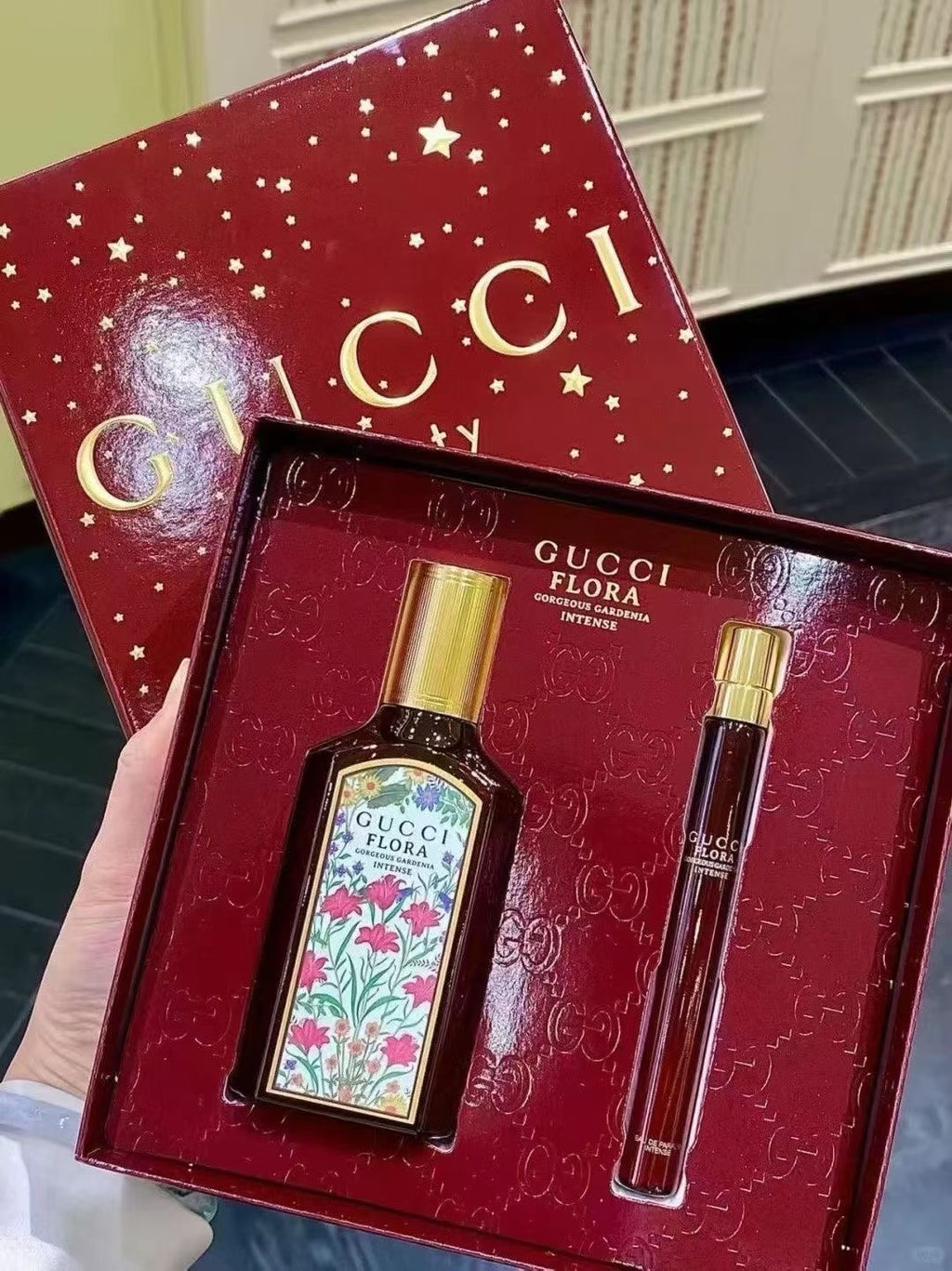 供應商現貨🌸免稅正品 GUCCI古馳綺夢馥梔香水兩件套聖誕限定禮盒50ml➕10ml❤ | 預訂 逢星期一，三返倉執貨 其後約3-5個工作天寄出